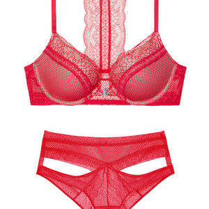 Victoria's secret bombshell add 2 cups bra set red